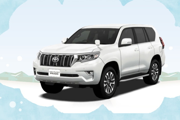ランクル　プラド　雪道　4WD　TOP