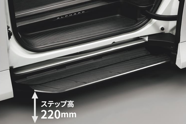 ユニバーサルステップ（スライドドア左右/メッキ加飾付）