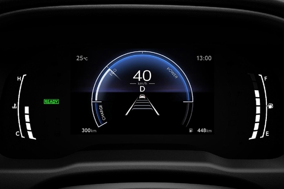 マルチインフォメーションディスプレイ(7.0インチカラーTFT液晶)+デジタルメーター(メーター照度コントロール機能付)