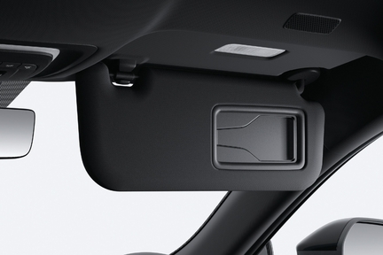 サンバイザー（バニティミラー・LED天井照明・チケットホルダー付）