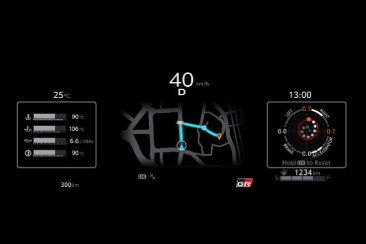 【GRヤリス】マルチインフォメーションディスプレイ