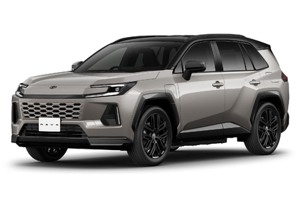 【2台】新型RAV4 GR ブラックレッド／ブラックホワイト　カラーサンプル 新型RAV4 GRカラーラインナップ レッド、ブラック、ブルー、ホワイト