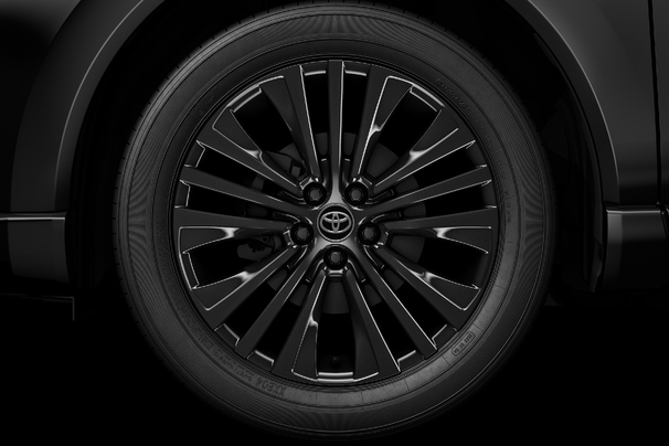 ●225/55R19タイヤ&19×7Jアルミホイール（ブラック塗装）●ホイールナット（ブラック塗装）